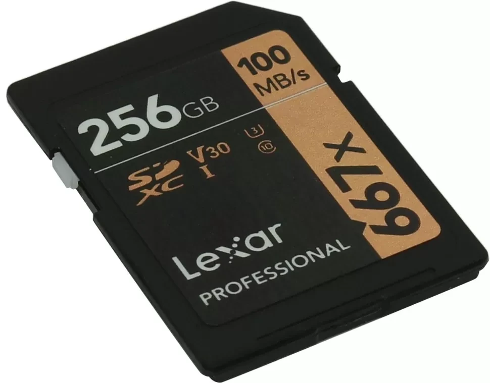 Карта памяти Lexar SDXC 256Gb V30 UHS-I U3 - фото 3 - id-p226761533
