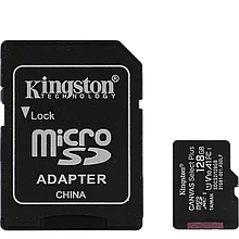 Карта памяти Kingston microSDXC 128Gb A1 V10 UHS-IU3 + SD адаптер