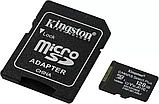 Карта памяти Kingston microSDXC 128Gb A1 V10 UHS-IU3 + SD адаптер, фото 2