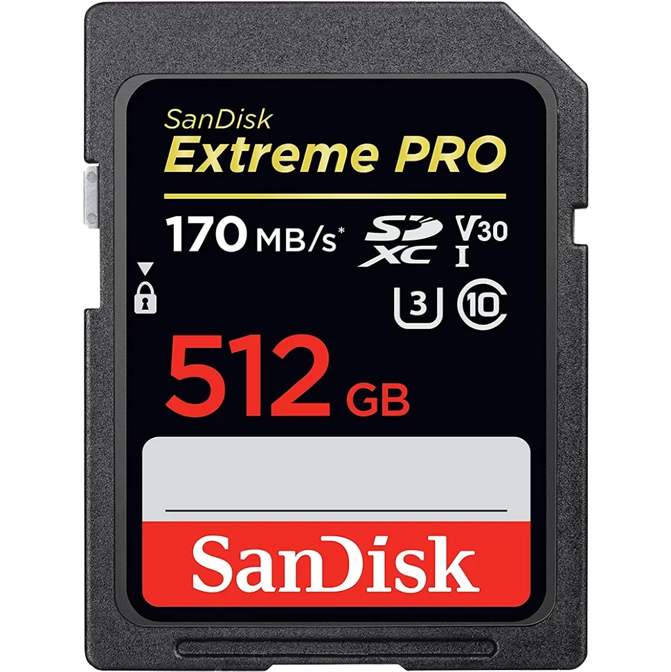 Карта памяти SanDisk Extreme Pro SDXC Card 512GB V30 UHS- I U3 - фото 1 - id-p226761543