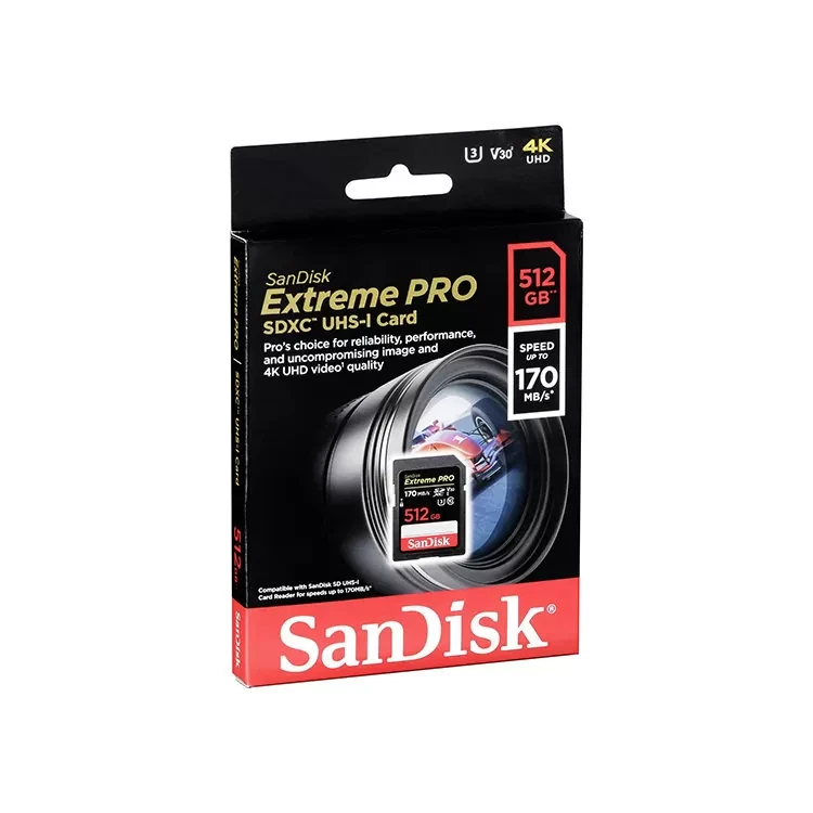 Карта памяти SanDisk Extreme Pro SDXC Card 512GB V30 UHS- I U3 - фото 3 - id-p226761543