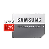 Карта памяти Samsung EVO Plus microSDXC 256Gb HA/RU Class10 UHS-I U3 + SD Adapter, фото 2