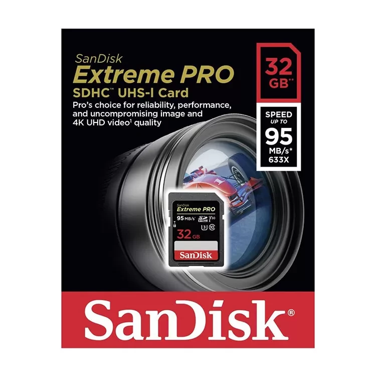 Карта памяти SanDisk Extreme Pro SDHC 32Gb UHS-I U3 - фото 5 - id-p226761558