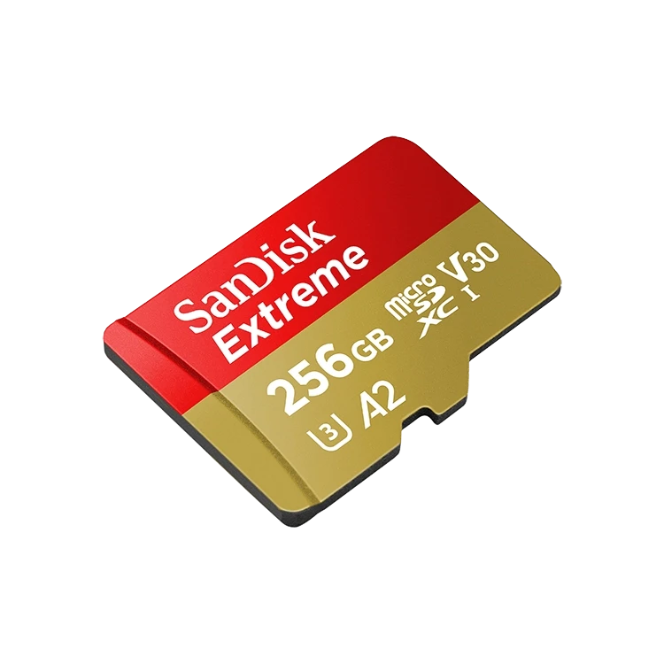 Карта памяти Sandisk Extreme microSDXC A2 C10 V30 UHS-I U5 256GB + SD Adapter + Rescue Pro Deluxe - фото 3 - id-p226761559
