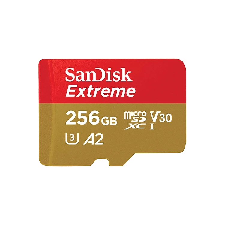 Карта памяти Sandisk Extreme microSDXC A2 C10 V30 UHS-I U5 256GB + SD Adapter + Rescue Pro Deluxe - фото 4 - id-p226761559