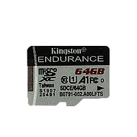 Карта памяти Kingston High Endurance MicroSDXC 64 Гб A1, UHS-I Class 1 (U1), Class 10