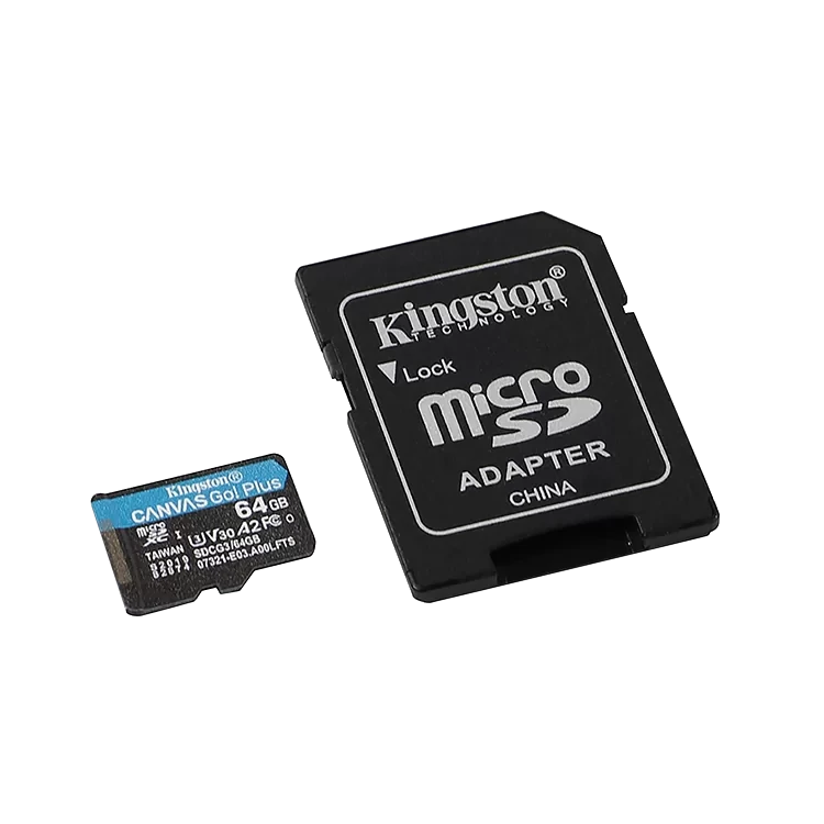 Карта памяти Kingston Canvas Go! Plus MicroSDXC 64 Гб A2, V30, UHS-I Class 3 (U3), Class 10 - фото 2 - id-p226761566