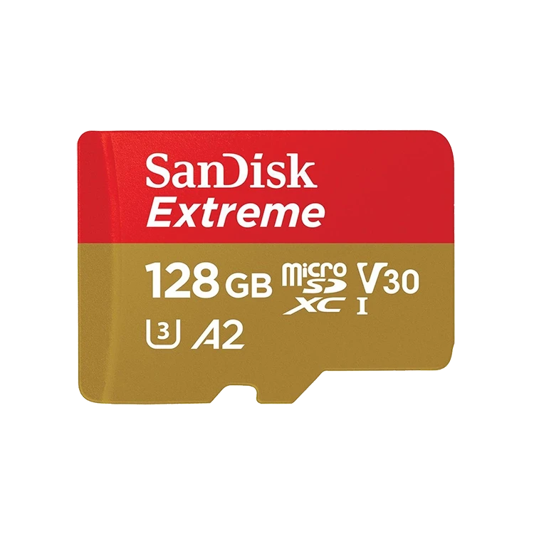 Карта памяти Sandisk Extreme microSDXC A2 C10 V30 UHS-I U4 128GB + SD Adapter + Rescue Pro Deluxe - фото 3 - id-p226761574