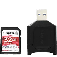 Карта памяти Kingston SDHC 32Gb V90 UHS-II U3 + Card Reader