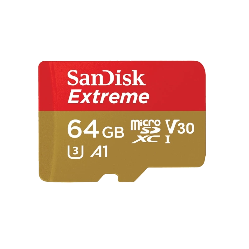 Карта памяти SanDisk Extreme microSDXC 64GbUHS-I XAF U3 V30 + SD Adapter - фото 2 - id-p226761584