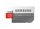 Карта памяти Samsung EVO Plus microSDXC 128Gb GA/RU Class10 UHS-I U3 + SD Adapter, фото 2