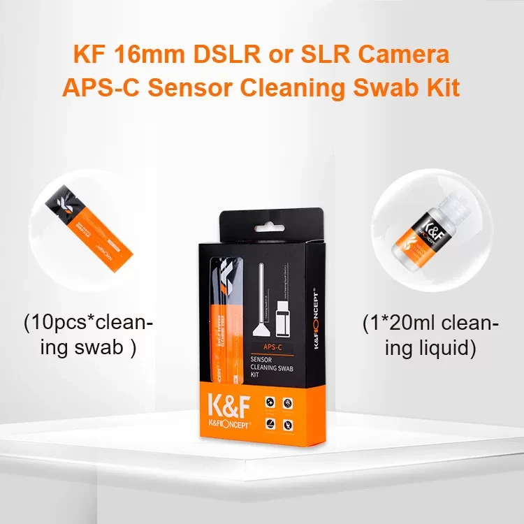 Набор для ухода за матрицей K&F Concept 16mm APS-C Sensor Cleaning Swab Kit - фото 8 - id-p226745730