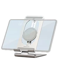Подставка с беспроводной зарядкой Nillkin PowerHold для планшета Серебро