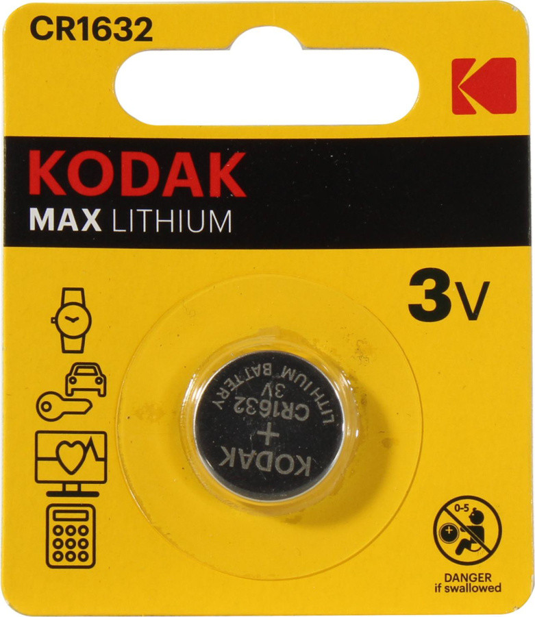 Элемент питания Kodak MAX CAT30414334-RU1 (CR1632 Li 3V) - фото 1 - id-p226755010
