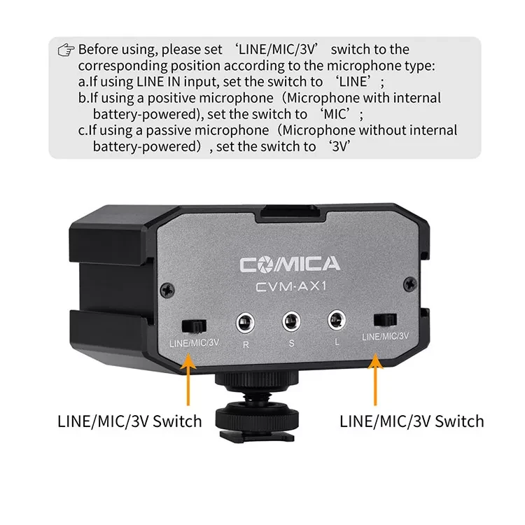 Микшер двуканальный CoMica CVM-AX1 3.5mm - фото 10 - id-p226762802