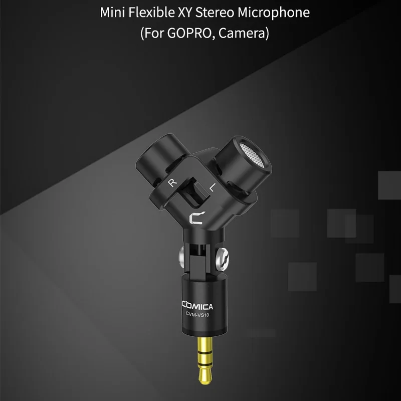 Микрофон стерео X/Y CoMica VS10 для камеры и GoPro - фото 5 - id-p226762862
