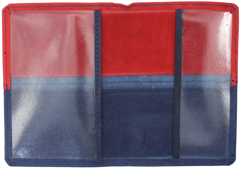 Обложка для паспорта OfficeSpace Duo 95*135 мм, красная/синяя - фото 1 - id-p226764105