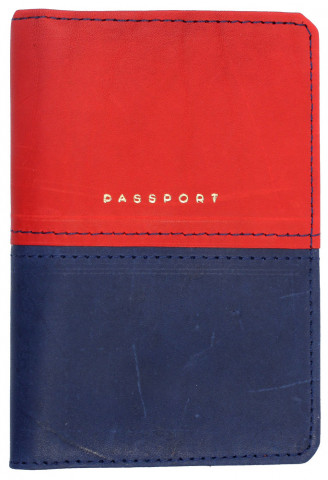 Обложка для паспорта OfficeSpace Duo 95*135 мм, красная/синяя - фото 2 - id-p226764105