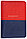 Обложка для паспорта OfficeSpace Duo 95*135 мм, красная/синяя, фото 3