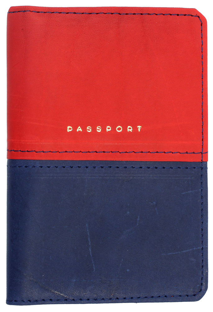 Обложка для паспорта OfficeSpace Duo 95*135 мм, красная/синяя - фото 3 - id-p226764105