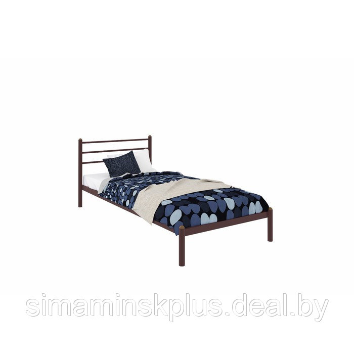 Кровать «Милана Мини», 800×1900 мм, металл, цвет коричневый - фото 1 - id-p226764430