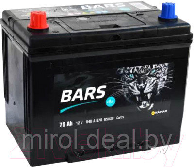 Автомобильный аккумулятор BARS Asia 6СТ-75 Рус L+ - фото 1 - id-p226765549