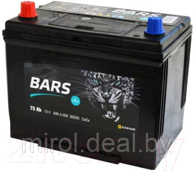 Автомобильный аккумулятор BARS Asia 6СТ-75 Рус L+ - фото 3 - id-p226765549