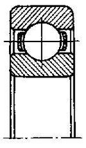 BRG414UN, Подшипник SKF 6203 ZZ 17х40х12 для стиральной машины ,C00002590, фото 3