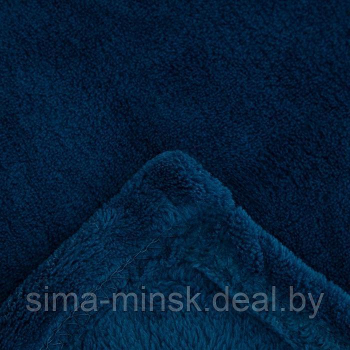 Плед с рукавами Этель 150*200 см, цв. темно-синий, 100% п/э, корал-флис, 220 гр/м2 - фото 3 - id-p226766948