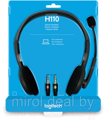 Наушники-гарнитура Logitech H110 - фото 5 - id-p226767423