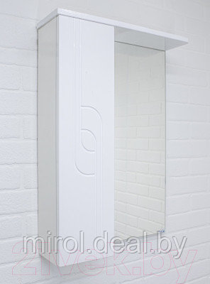 Шкаф с зеркалом для ванной Айсберг Лилия 60 - фото 4 - id-p226767815
