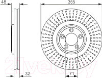 Тормозной диск Bosch 0986479754