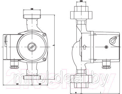 Циркуляционный насос IMP PUMPS GHN 25/80-180 - фото 2 - id-p226768058