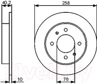 Тормозной диск Bosch 0986479484