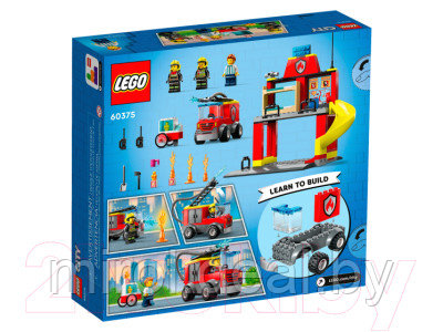 Конструктор Lego City Пожарная часть и пожарная машина / 60375 - фото 2 - id-p226768470