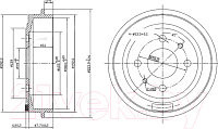 Тормозной барабан Patron PDR1045