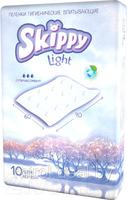 Набор пеленок одноразовых детских Skippy Light впитывающих с суперабсорбентом 90x60 - фото 2 - id-p226769251