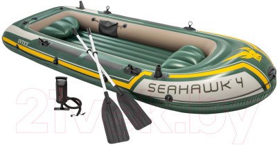 Надувная лодка Intex Seahawk-4 Set / 68351NP - фото 1 - id-p217414468