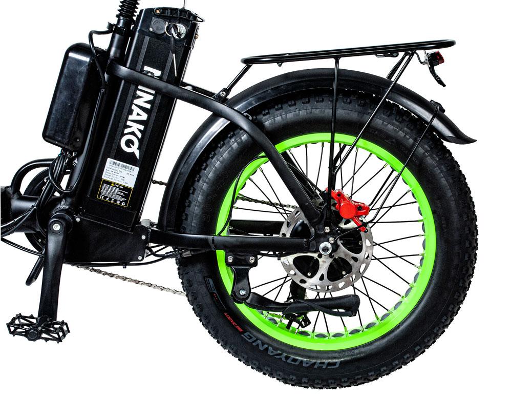 Электровелосипед Minako F11 Dual Салатовый (полный привод) - фото 5 - id-p226770985