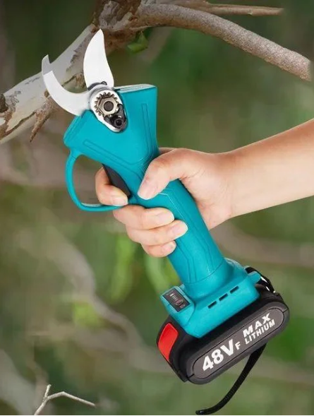 Аккумуляторный сучкорез, электрический секатор Profession Lithium Pruning Shears с 2 аккумуляторами на 48V - фото 2 - id-p226770987