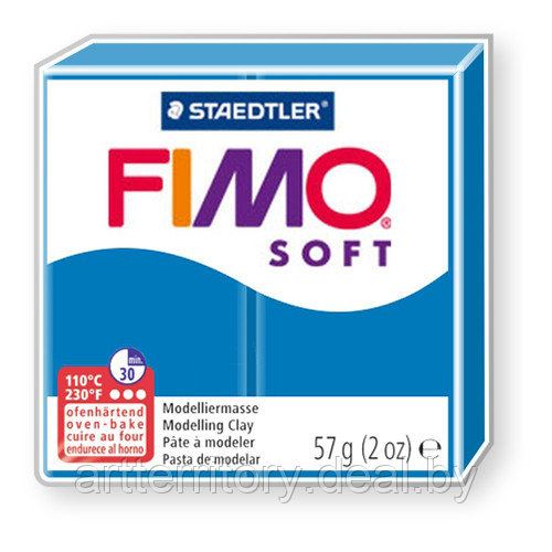 Паста для лепки FIMO Soft, 57гр (8020-37 синий тихий океан) - фото 1 - id-p226775310