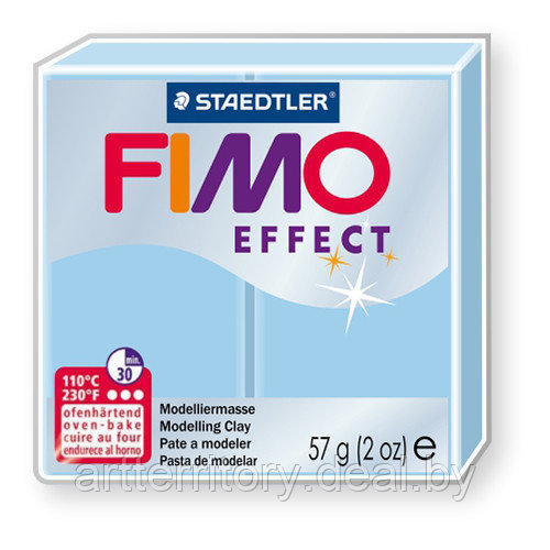 Паста для лепки FIMO Effect пастельные тона, 57гр (8020-305 голубой) - фото 1 - id-p226775313