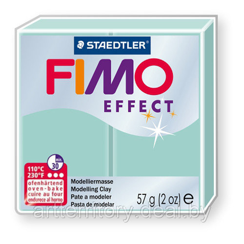 Паста для лепки FIMO Effect пастельные тона, 57гр (8020-505 мята) - фото 1 - id-p226775314