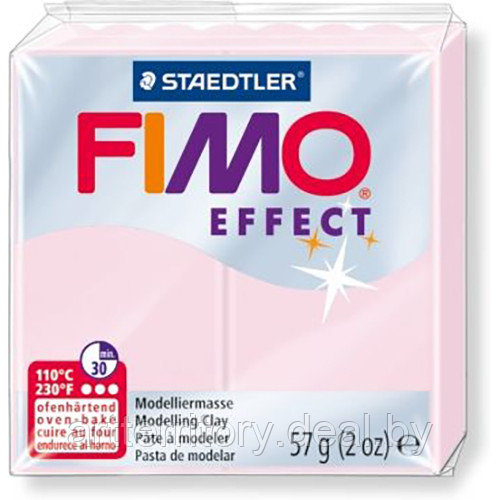 Паста для лепки FIMO Effect цвет камней, 57гр (8020-206 розовый кварц) - фото 1 - id-p226775321