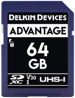 Карта памяти Delkin Advantage SDXC 64GB 633X UHS-I (Class 10) V30 (DDSDW63364GB)