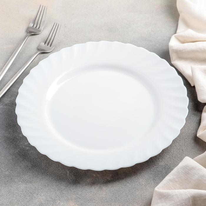 Тарелка обеденная, d=27 см, цвет белый - фото 2 - id-p226778276