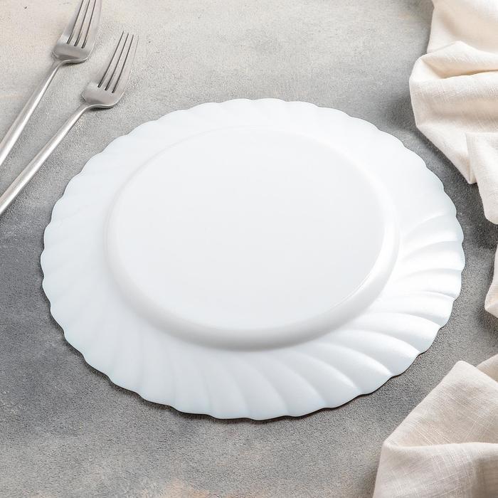 Тарелка обеденная, d=27 см, цвет белый - фото 3 - id-p226778276