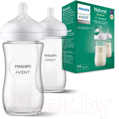 Набор бутылочек для кормления Philips AVENT AVENT Natural Response / SCY933/02 - фото 3 - id-p226776737