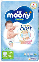 Подгузники-трусики детские Moony M 6-12 кг