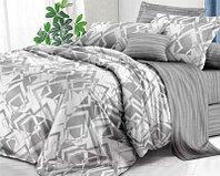 Комплект постельного белья Alleri Поплин Luxe семейный / П-279